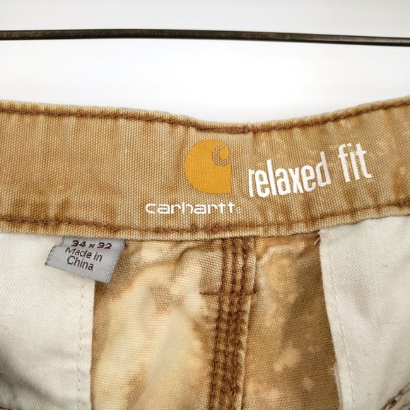 Carhartt Custom Dyed Distressed Cargo Pants 34x32 - Picture 9 of 11